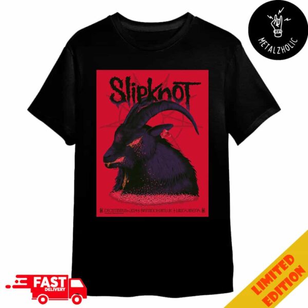 25th Anniversary Tour Of Slipknot St Album At Birmingham 18th December 2024 A2 Poster Utilita Arena Merchandise T-Shirt