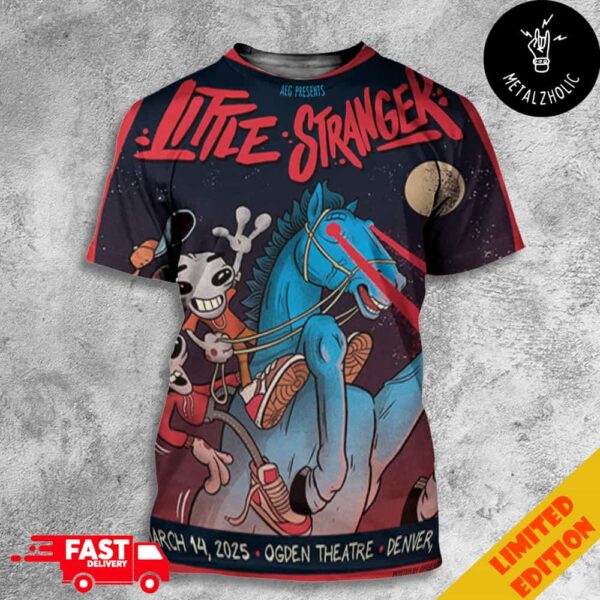 AEG Presents Little Stranger Music At The Ogden Theatre In 2025 March 14 Denver Colorado All Over Print T-Shirt