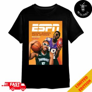 Anthony Edwards And Justin Jefferson Reimagined Version Of The Iconic Randy Moss And Kevin Garnett Photo ESPN Cover Story Of Minnesota’s Coldest Merchandise T-Shirt