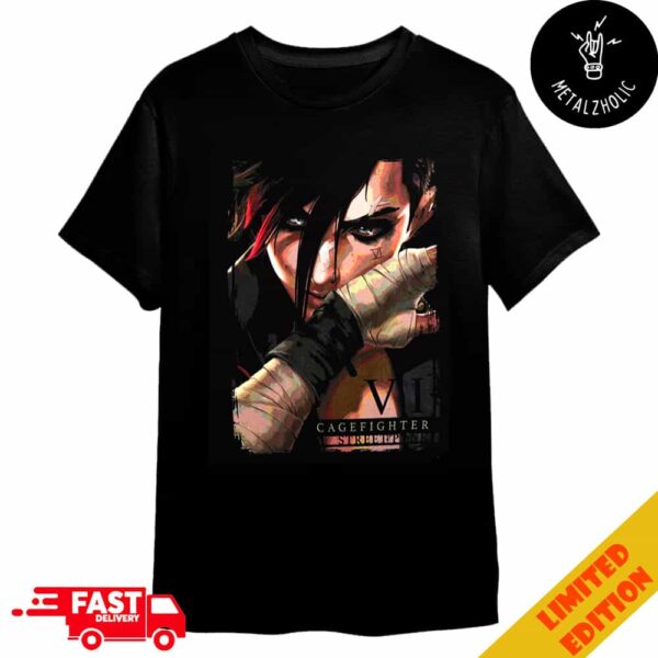 Arcane 2 Vi Cage Fighter Street Punk Heroes And Villians Collection RIOT New Merchandise T-Shirt