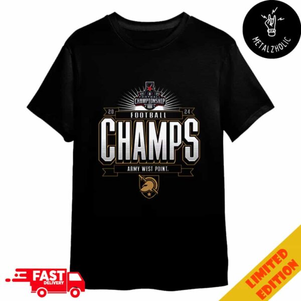 Army Black Knights 2024 AAC Football Conference Champions Locker Room Merchandise T-Shirt