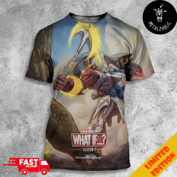 Avenger Assemble But Pacific Rim Style Funny Poster Episode 1 Marvel What If Season 3 Poster Movie Andrew Sides All Over Print T-Shirt