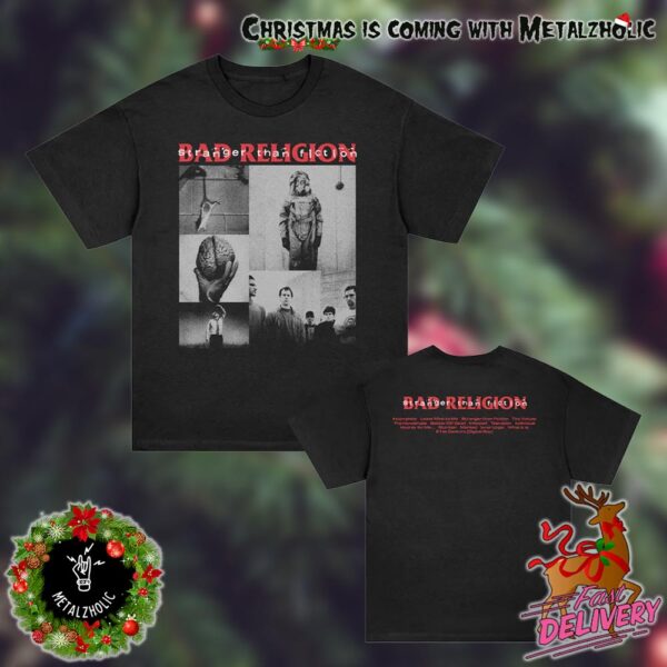 Bad Religion Stranger Than Fiction Collage Track List Two Sides T-Shirt