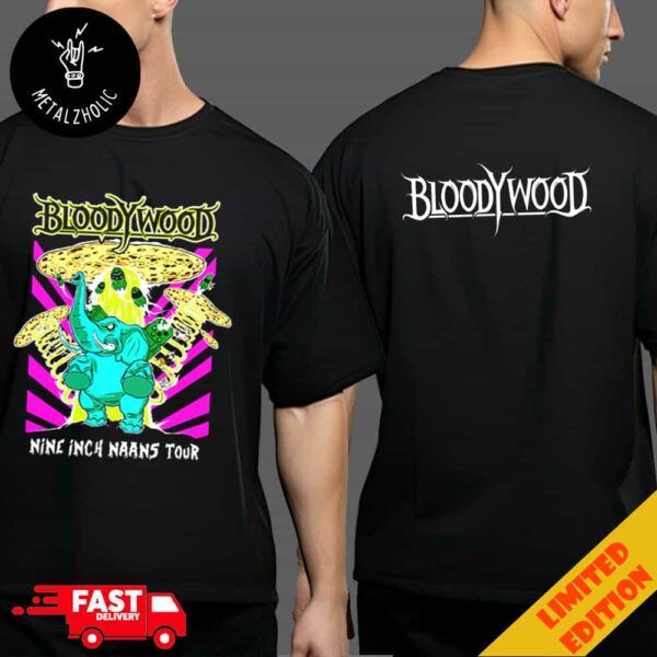 Bloodywood Nine Inch Naans Tour 2024 Jumbo Print Two Sides T-Shirt