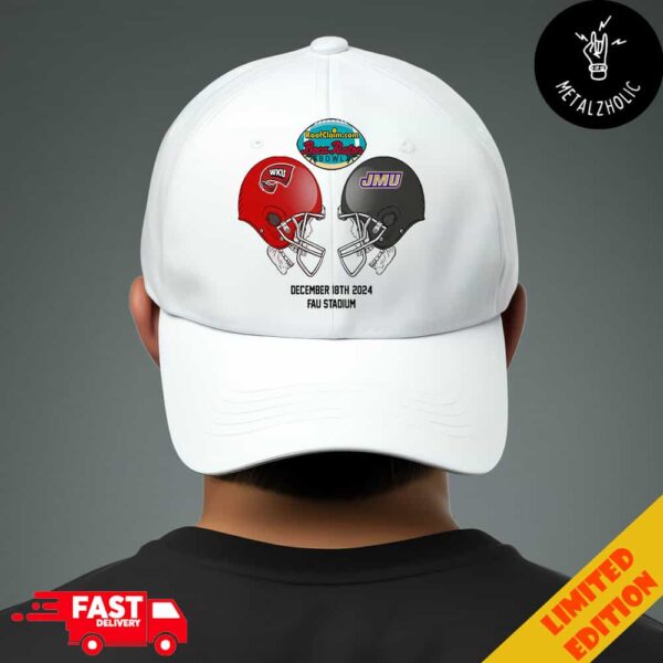 Boca Raton Bowl NCAA 2024-2025 Bowl Games Western Kentucky Hilltoppers vs James Madison Dukes At FAU Stadium Skull Helmet Head To Head Classic Hat Cap