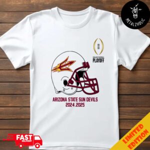 College Football Playoff 2025 Arizona State Sun Devils Helmet NCAA Bowl Games 2024-2025 T-Shirt