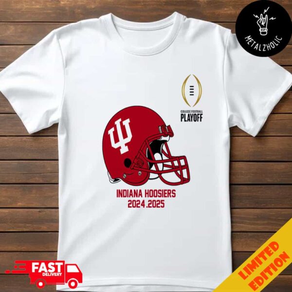 College Football Playoff 2025 Indiana Hoosiers Helmet NCAA Bowl Games 2024-2025 T-Shirt