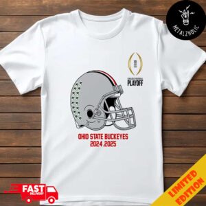 College Football Playoff 2025 Ohio State Buckeyes Helmet NCAA Bowl Games 2024-2025 T-Shirt