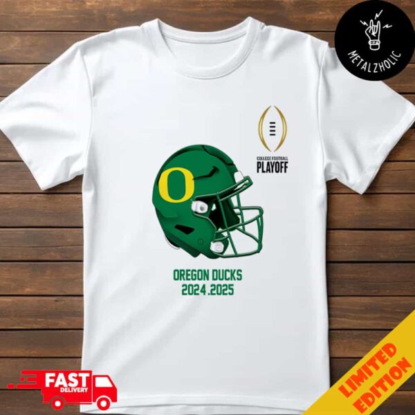 College Football Playoff 2025 Oregon Ducks Helmet NCAA Bowl Games 2024-2025 T-Shirt