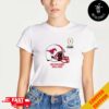 Arizona State Sun Devils University Football 2025 College Football Playoffs Quarterfinals Peach Bowl Cropped T-Shirt