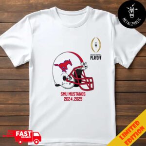 College Football Playoff 2025 SMU Helmet NCAA Bowl Games 2024-2025 T-Shirt