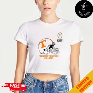 College Football Playoff 2025 Tennessee Volunteers Helmet NCAA Bowl Games 2024-2025 Lady’s Cropped T-Shirt