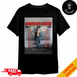 Damiano David World Tour 2025 New Performance Confirmed Poster Tour Dates Merchandise T-Shirt