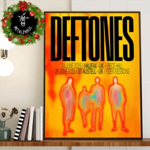 Deftones UK Shows For Summer 2025 Poster Tour Dates At Halifax And St Austell Poster Canvas