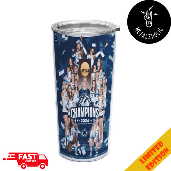 Eight-time National Champions 2024 NCAA Division I Volleyball Penn State Women’s Volleyball Congratulations Tumbler-Mug-Cup With Straw