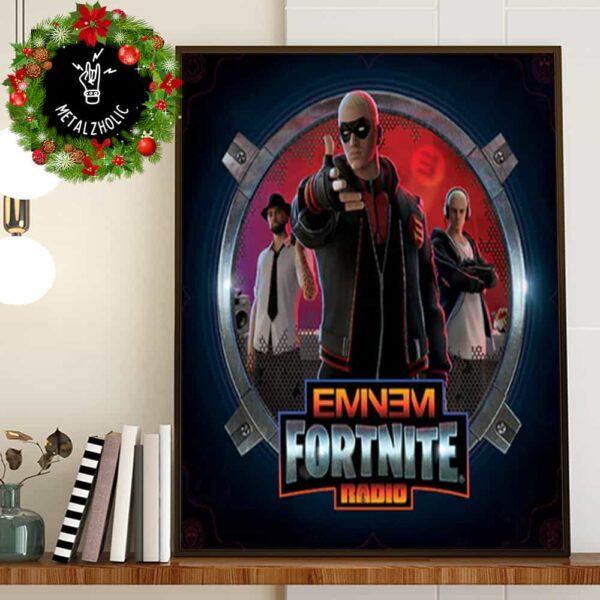 Eminem x Fortnite Radio Vinyl New Merchandise Exclusive Poster Canvas