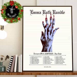 Emma Ruth Rundle European Winter Tour 2024 Poster Tour Dates Poster Canvas