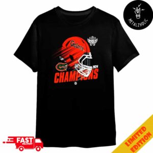 Florida Gators Football 2024 Union Home Mortgage Gasparilla Bowl Champions Helmet NCAA Bowl Games 2024-2025 Merchandise T-Shirt