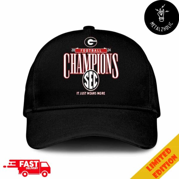 Georgia Bulldogs 2024 SEC Football Conference Champions NCAA It Just Means More Classic Hat Cap