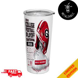 Georgia Bulldogs 2025 College Football Playoff Allstate Sugar Bowl January 1st New Orleans LA NCAA Bowl Games 2024-2025 Tumbler-Mug-Cup With Straw