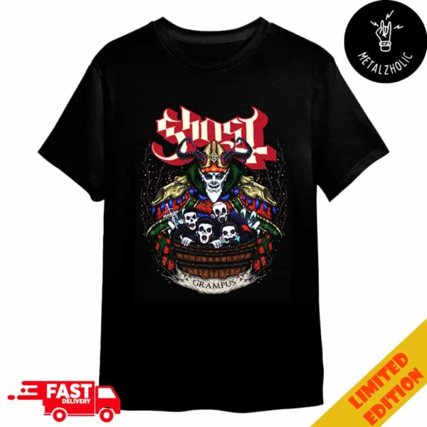 Ghost Band New Rockabilia Exclusive Version Grampus Nihil Xmas Gift 2024 T-Shirt