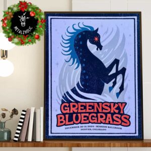 Greensky Bluegrass LE NYE Poster Drop From Our Pal Mathias Valdez December 30-31 2024 At Mission Ballroom Denver Colorado Poster Canvas