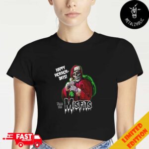 Happy Horror-Days From The Misfits Merry Christmas 2024 Cropped T-Shirt