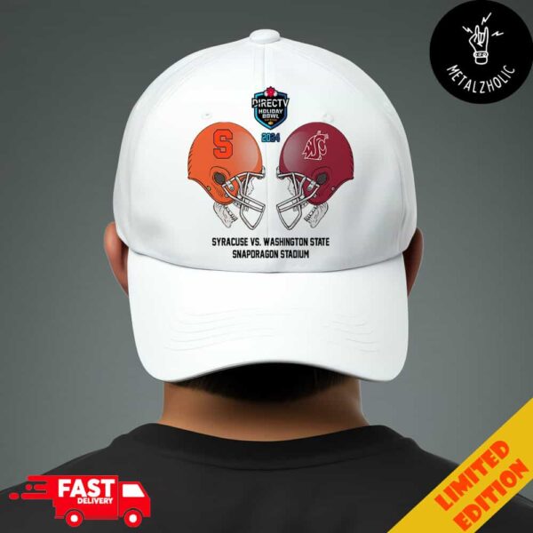 Holiday Bowl NCAA 2024-2025 Bowl Games Syracuse Orange vs Washington State Cougars At Snapdragon Stadium Skull Helmet Head To Head Classic Hat Cap