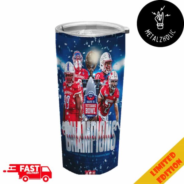 IS4S Salute to Veterans Bowl Champions Is South Alabama Jaguars Congratulations NCAA Bowl Games 2024-2025 Tumbler-Mug-Cup With Straw