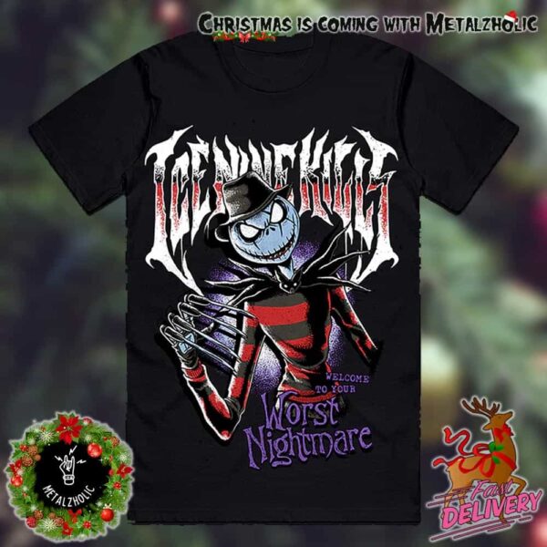 Ice Nine Kills Welcome To Tour Worst Nightmare New Merchandise 2024 Christmas T-Shirt