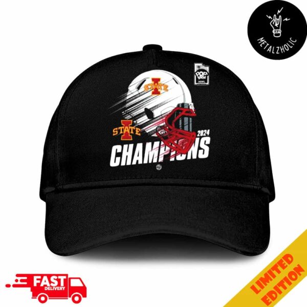 Iowa State Cyclones Football Pop-tarts Bowl 2024 Champions Helmet Logo NCAAF Bowl Games 2024-2025 Hat Cap