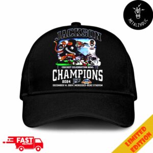 Jackson State Tigers Is Champions of Cricket Celebration Bowl December 14 2024 At Mercedes Benz Stadium NCAA Bowl Games 2024-2025 Hat Cap