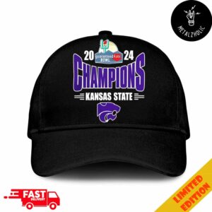 K-State Wildcats 2024 Rate Bowl Champions NCAAF Bowl Games 2024-2025 Hat Cap