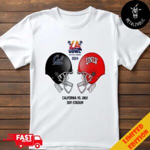 LA BOWL Hosted by Gronk NCAA 2024-2025 Bowl Games California Golden Bears vs UNLV At Sofi Stadium Skull Helmet Head To Head T-Shirt