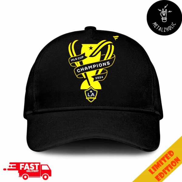 LA Galaxy New Fanatics 2024 Merchandise MLS Cup Champions Locker Room Classic Hat Cap