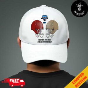 Lockheed Martin Armed Forces Bowl NCAA 2024-2025 Bowl Games Oklahoma Sooners vs Navy Midshipmen At Amon G Carter Stadium Skull Helmet Head To Head Classic Hat Cap