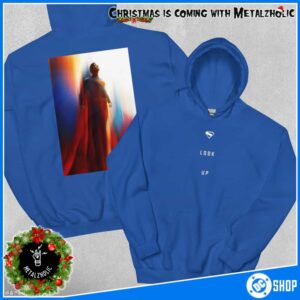 Look Up Superman Movie A James Gunn Film July 11 2025 In Theaters DC Shop Merchandise Hoodie