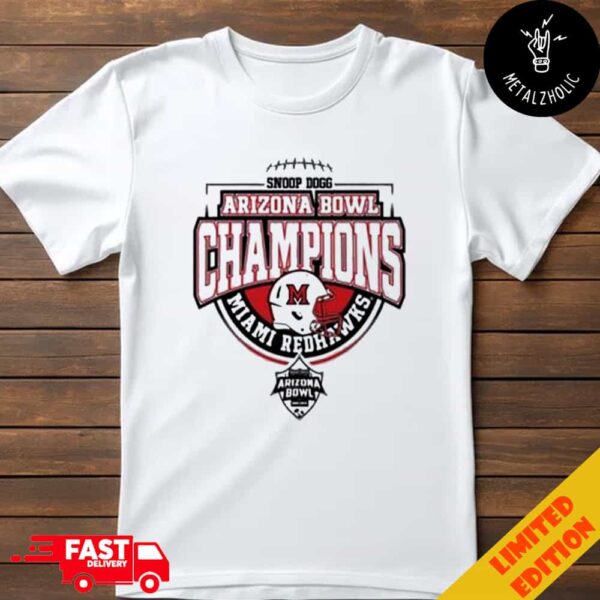 Miami RedHawks Snoop Dogg Arizona Bowl 2024 Champions Helmet Logo NCAAF Bowl Games 2024-2025 T-Shirt