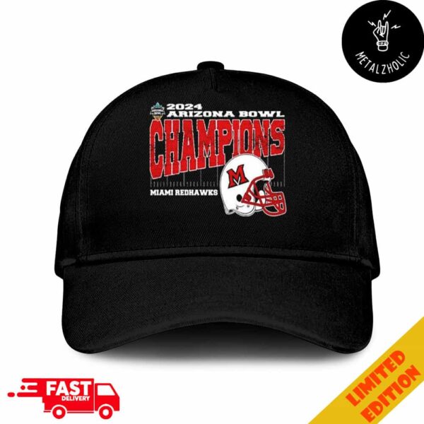 Miami RedHawks Snoop Dogg Arizona Bowl Champions Vintage Style Helmet Logo NCAAF Bowl Games 2024-2025 Hat Cap