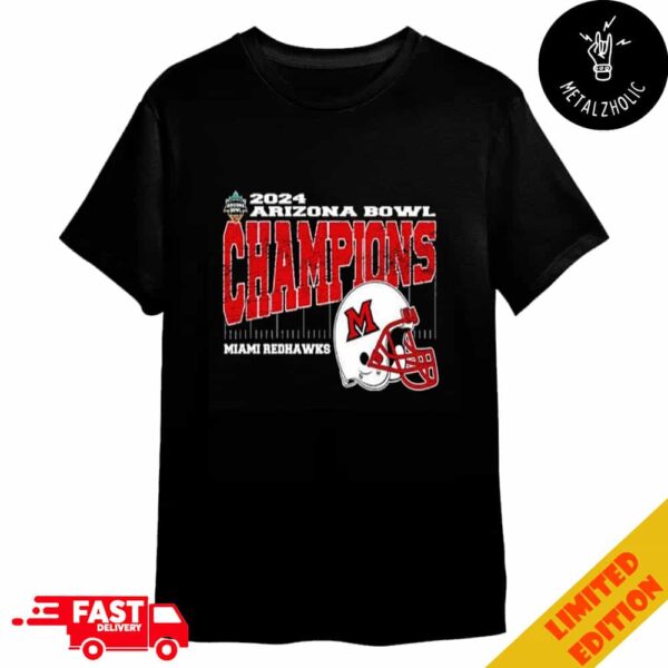 Miami RedHawks Snoop Dogg Arizona Bowl Champions Vintage Style Helmet Logo NCAAF Bowl Games 2024-2025 Merchandise T-Shirt