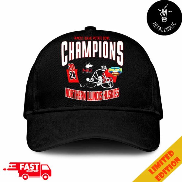 Northern Illinois Huskies Football 2024 Famous Idaho Potato Bowl Champions NCAA Bowl Games 2024-2025 Hat Cap