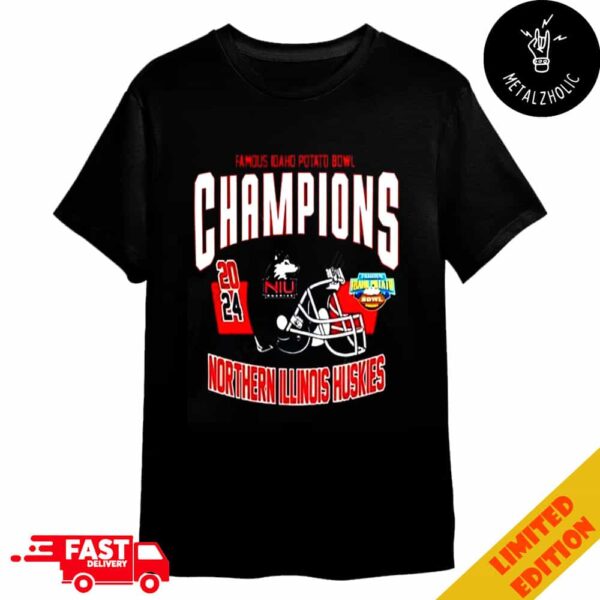 Northern Illinois Huskies Football 2024 Famous Idaho Potato Bowl Champions NCAA Bowl Games 2024-2025 Merchandise T-Shirt