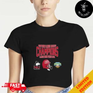 Northern Illinois Huskies Is Champions Of Famous Idaho Potato Bowl 2024 NCAA Bowl Games 2024-2025 Skull Helmet Cropped T-Shirt