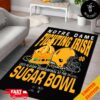 Georgia Bulldogs vs Notre Dame Fighting Irish 2025 Suger Bowl Matchup Helmet Head To Head January 1st 2025 NCAA Bowl Games Home Decor Rug Carpet