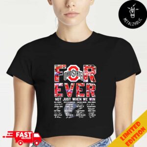 Ohio State Buckeyes NCAA 2024-2025 College Football Bowl Games Forever Not Just When We Win Cropped T-Shirt