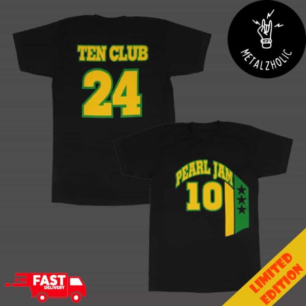 Pearl Jam 2024 Ten Club Member Number 24 New Merchandise Two Sides T-Shirt