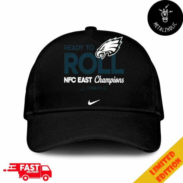 Philadelphia Eagles Nike 2024 NFC East Division Champions Locker Room Trophy Collection Ready To Roll NFL Merchandise Hat Cap