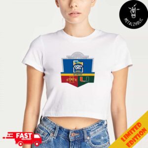 Pop Tarts Bowl Games NCAA College Footbal Bow 2024-2025 Iowa State Cyclones vs Miami Hurricanes 28 December 2024 Lady’s Cropped T-Shirt