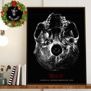 Poster For Tonight Slipknot’s Performance At The Quarterback Immobilien Arena Leipzig 9 December 2024 Poster Canvas