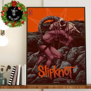 Poster For Tonight Slipknot’s Performance At The Schleyerhalle Stuttgart 8 December 2024 Poster Canvas